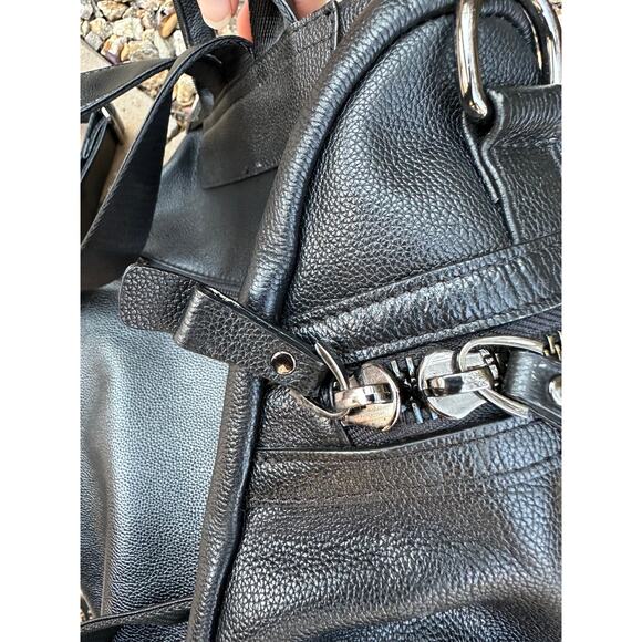 Heshe Black Leather Backpack main image 13